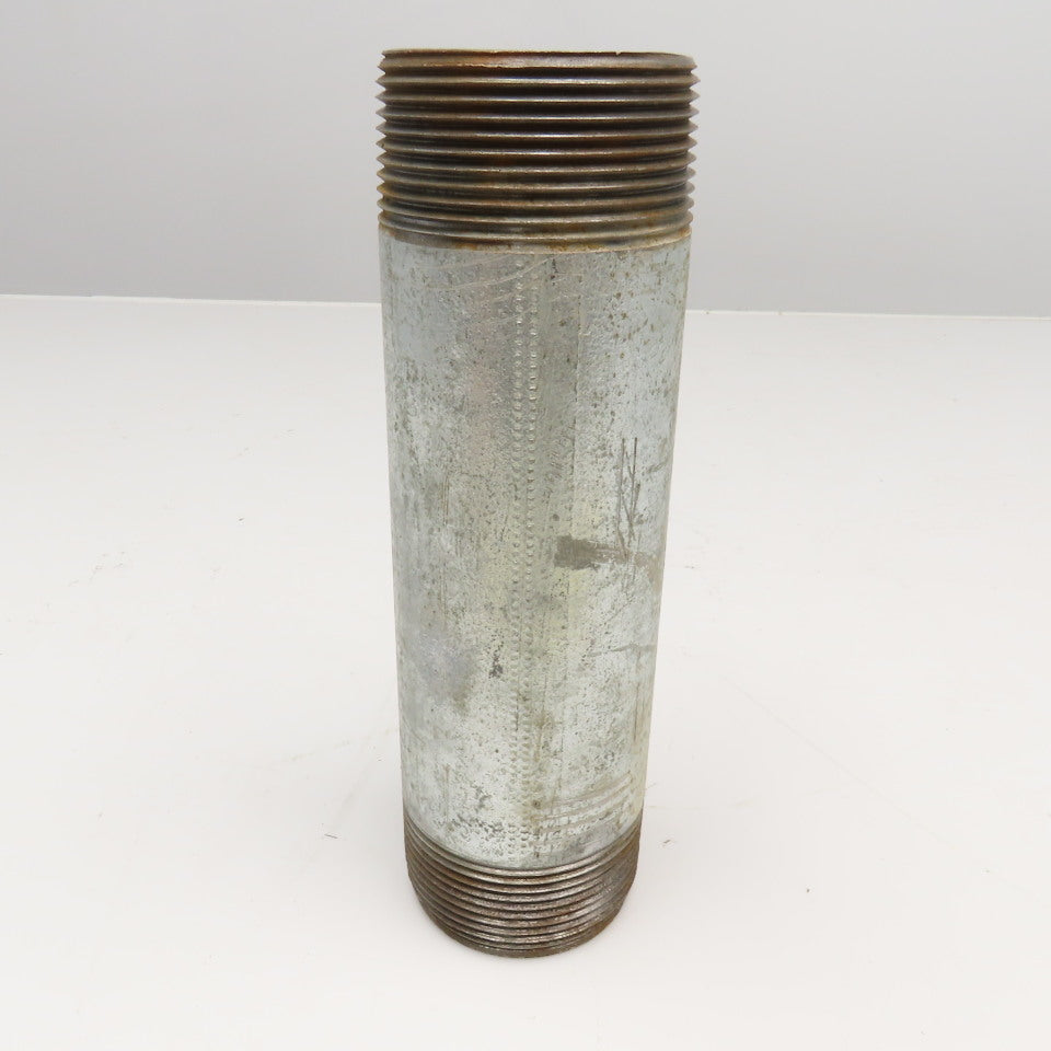 2-1/2" NPT Galvanized Pipe Nipple 9" OAL