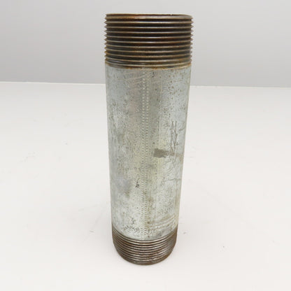 2-1/2" NPT Galvanized Pipe Nipple 9" OAL