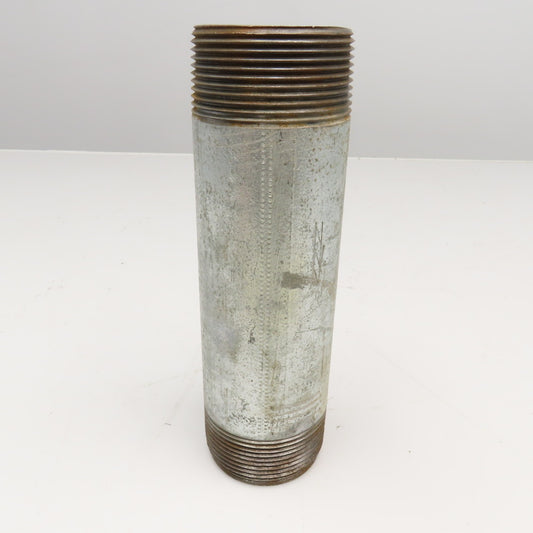 2-1/2" NPT Galvanized Pipe Nipple 9" OAL