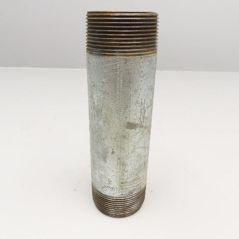 2-1/2" NPT Galvanized Pipe Nipple 9" OAL