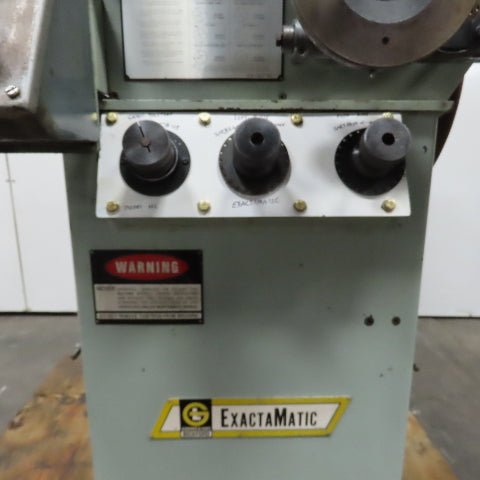 Giddings & Lewis HC ExactaMatic Drill Point Grinder 208/460V 3PH Mist Collector