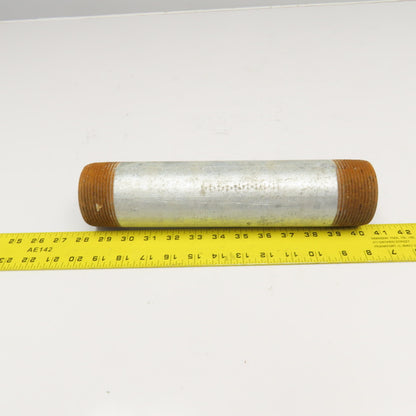 2-1/2" NPT Galvanized Pipe Nipple 12" OAL