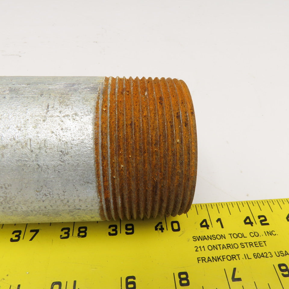2-1/2" NPT Galvanized Pipe Nipple 12" OAL