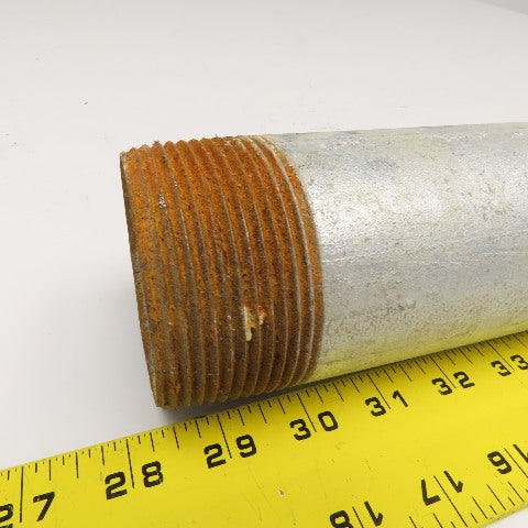 2-1/2" NPT Galvanized Pipe Nipple 12" OAL