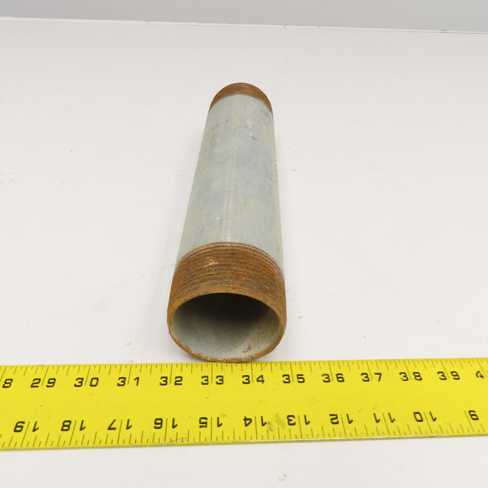 2-1/2" NPT Galvanized Pipe Nipple 12" OAL