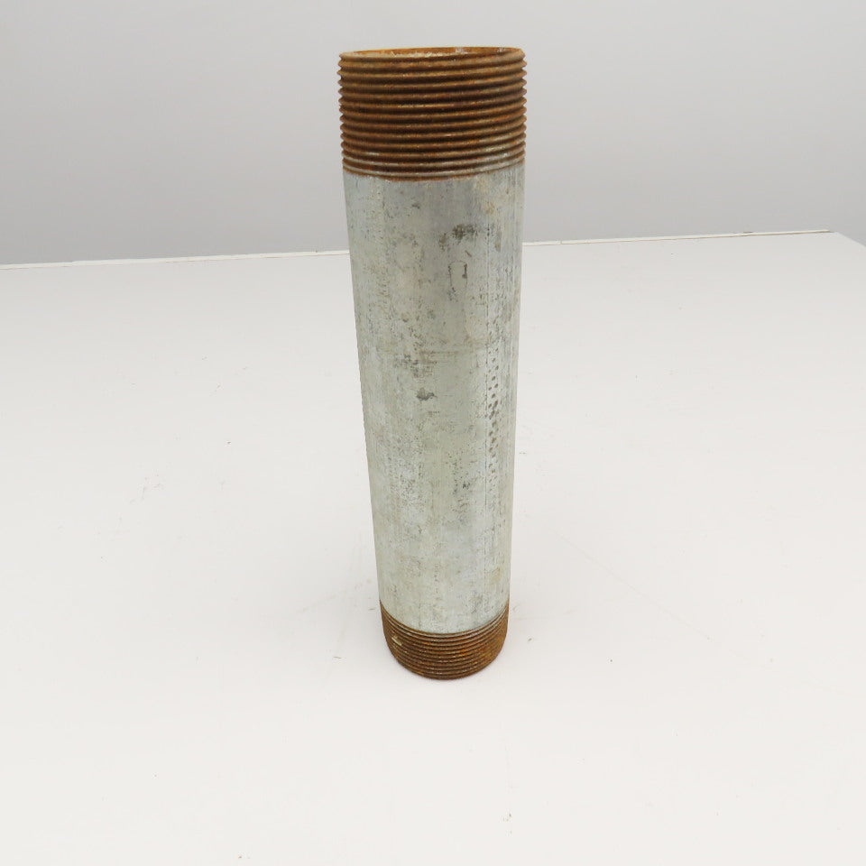 2-1/2" NPT Galvanized Pipe Nipple 12" OAL