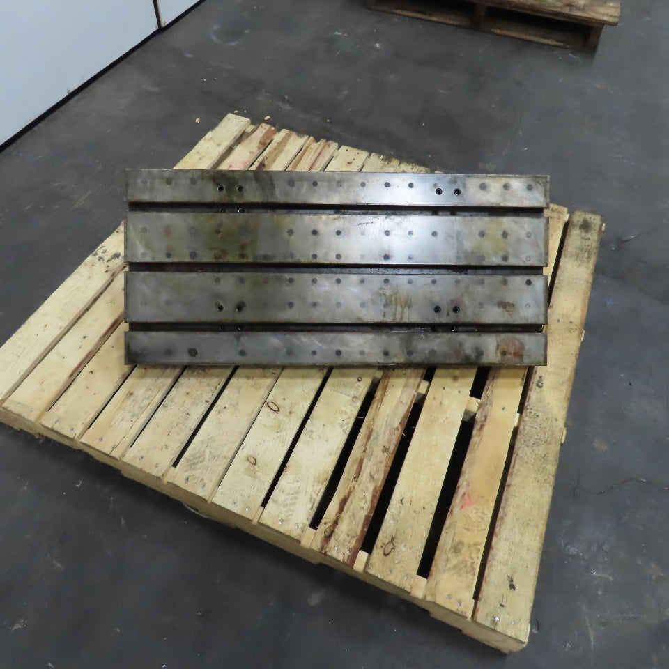 Yamazki Mazak T-Slot Set Up Work Holding Jig Machine Bed Table 35-1/2" x 16" W