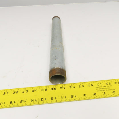 1-1/2" NPT Galvanized Pipe Nipple 16" OAL