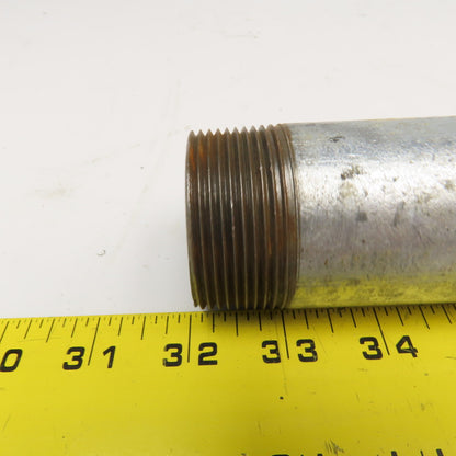 1-1/2" NPT Galvanized Pipe Nipple 16" OAL