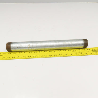 1-1/2" NPT Galvanized Pipe Nipple 16" OAL