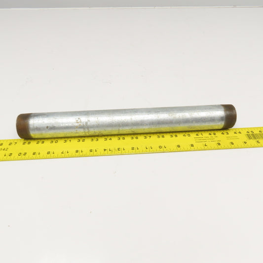 1-1/2" NPT Galvanized Pipe Nipple 16" OAL