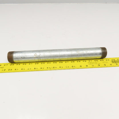 1-1/2" NPT Galvanized Pipe Nipple 16" OAL
