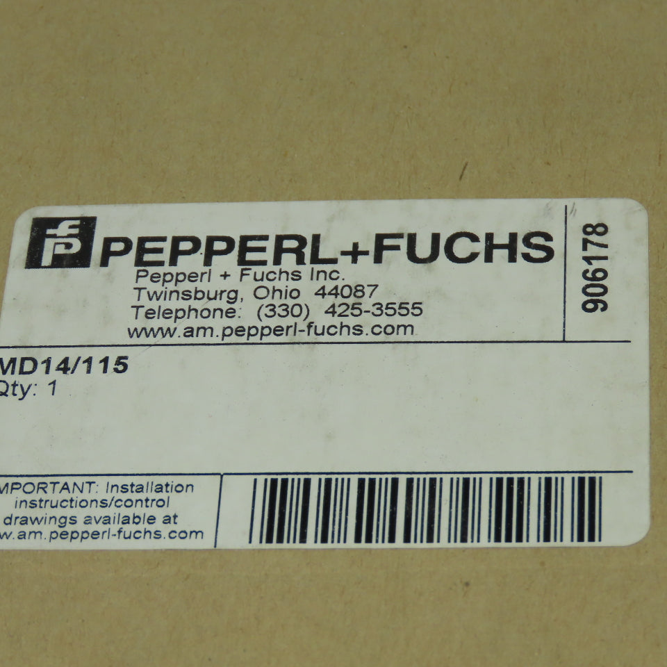 Pepperl+Fuchs MD14/115 Thru-beam Sensor Emitter 10-30VDC