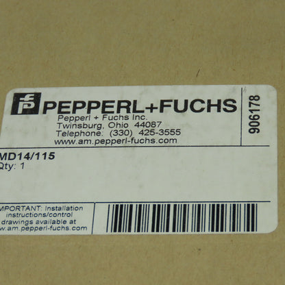 Pepperl+Fuchs MD14/115 Thru-beam Sensor Emitter 10-30VDC