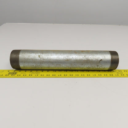 3" NPT Galvanized Pipe Nipple 18" OAL