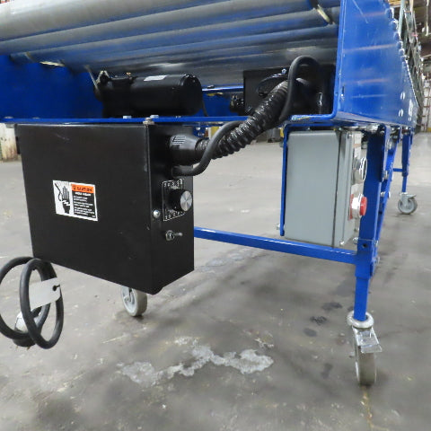Best Connect 28" x 10' Power Roller MDR Batching Conveyor 115V 1PH 0-58FPM