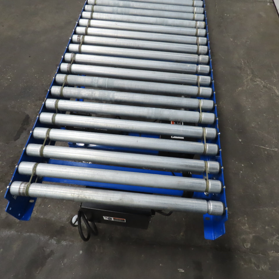 Best Connect 28" x 10' Power Roller MDR Batching Conveyor 115V 1PH 0-58FPM