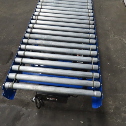 Best Connect 28" x 10' Power Roller MDR Batching Conveyor 115V 1PH 0-58FPM