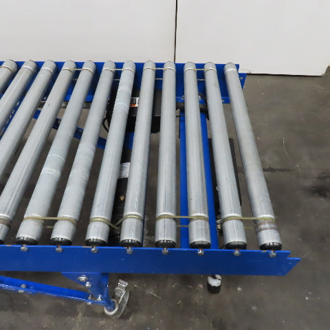 Best Connect 28" x 10' Power Roller MDR Batching Conveyor 115V 1PH 0-58FPM