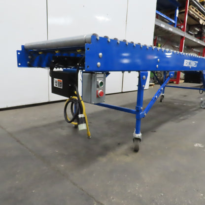 Best Connect 28" x 10' Power Roller MDR Batching Conveyor 115V 1PH 0-58FPM