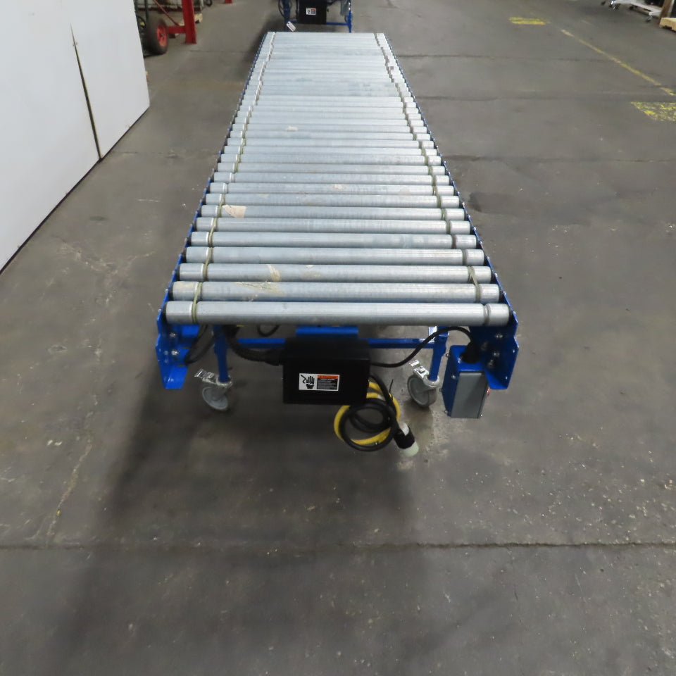 Best Connect 28" x 10' Power Roller MDR Batching Conveyor 115V 1PH 0-58FPM