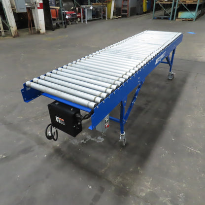 Best Connect 28" x 10' Power Roller MDR Batching Conveyor 115V 1PH 0-58FPM
