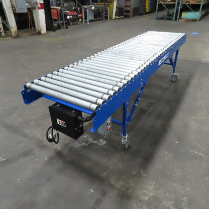 Best Connect 28" x 10' Power Roller MDR Batching Conveyor 115V 1PH 0-58FPM