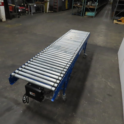 Best Connect 28" x 10' Power Roller MDR Batching Conveyor 115V 1PH 0-58FPM