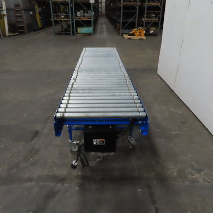 Best Connect 28" x 10' Power Roller MDR Batching Conveyor 115V 1PH 0-58FPM