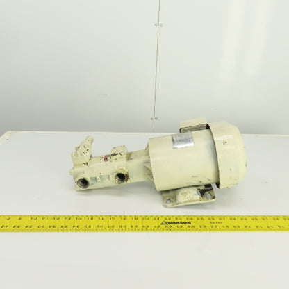 Nippon 212HBM FELQ-8T 0.75kW Trochoid Oil Pump & Motor 200/220V 3PH Tested
