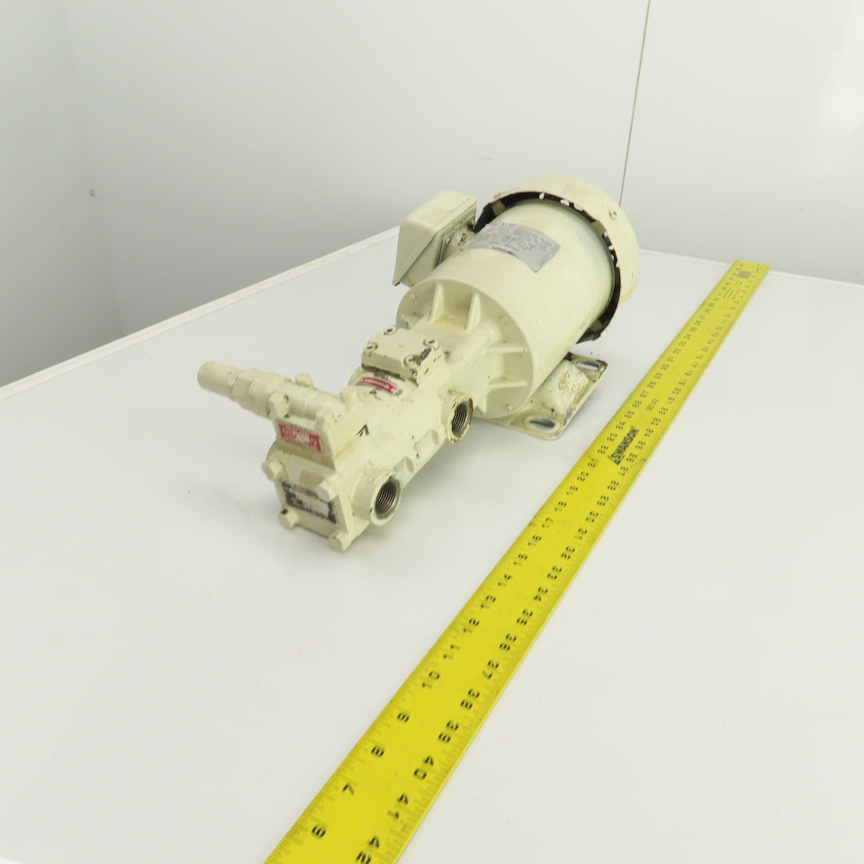 Nippon 212HBM FELQ-8T 0.75kW Trochoid Oil Pump & Motor 200/220V 3PH Tested