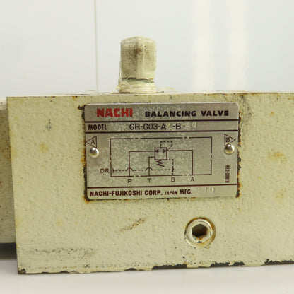 Nachi GR-G03-A2-B-20 Balancing Reducing-Relieving Valve