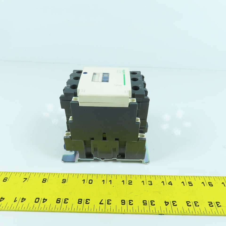 Schneider LC1D40 600V 40A Rail Mount Contactor 5-30HP 120V Coil