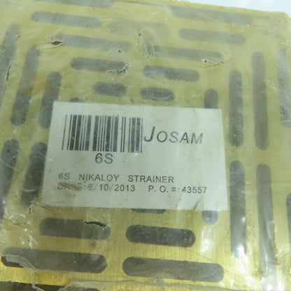 Josam 6S Nikaloy Strainer 6" x 6" Square Top Bronze Finish