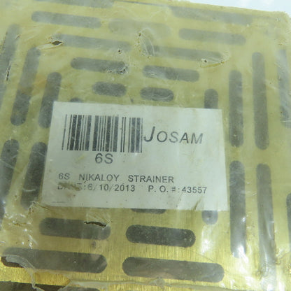 Josam 6S Nikaloy Strainer 6" x 6" Square Top Bronze Finish