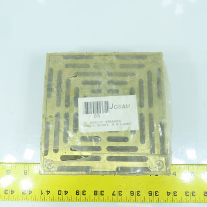 Josam 6S Nikaloy Strainer 6" x 6" Square Top Bronze Finish