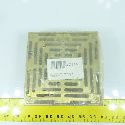 Josam 6S Nikaloy Strainer 6" x 6" Square Top Bronze Finish