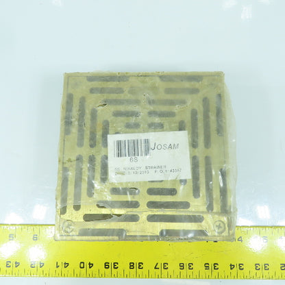 Josam 6S Nikaloy Strainer 6" x 6" Square Top Bronze Finish