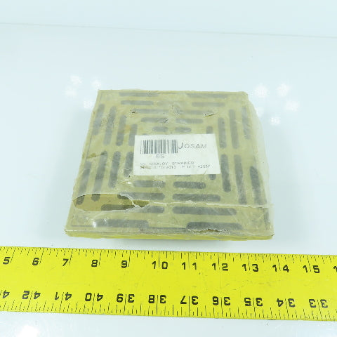 Josam 6S Nikaloy Strainer 6" x 6" Square Top Bronze Finish