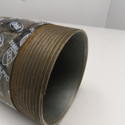 4" NPT Sch. 40 Galvanized Pipe Nipple 34" OAL