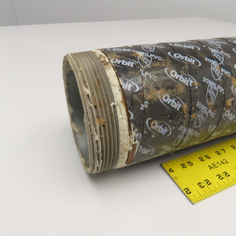 4" NPT Sch. 40 Galvanized Pipe Nipple 34" OAL