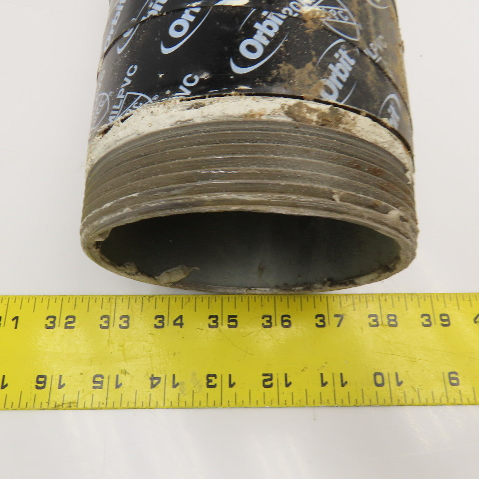 4" NPT Sch. 40 Galvanized Pipe Nipple 34" OAL