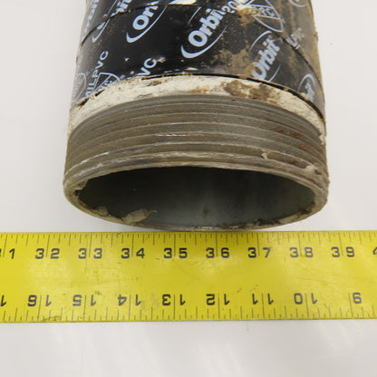 4" NPT Sch. 40 Galvanized Pipe Nipple 34" OAL