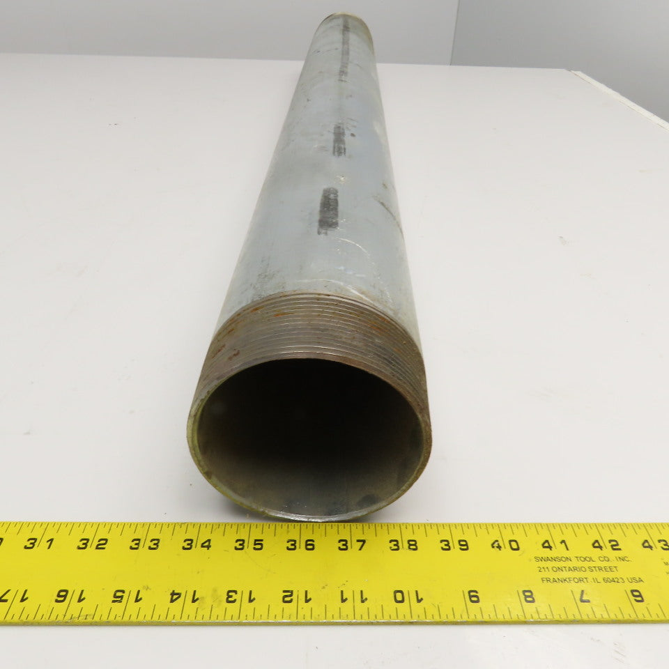 4" NPT Sch. 40 Galvanized Pipe Nipple 40" OAL