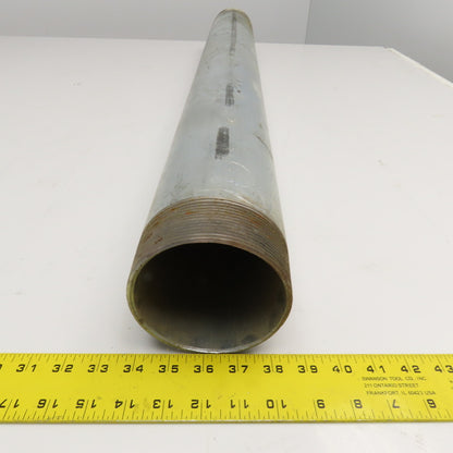 4" NPT Sch. 40 Galvanized Pipe Nipple 40" OAL