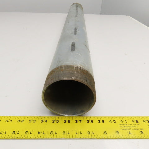 4" NPT Sch. 40 Galvanized Pipe Nipple 40" OAL