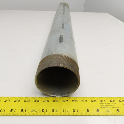 4" NPT Sch. 40 Galvanized Pipe Nipple 40" OAL