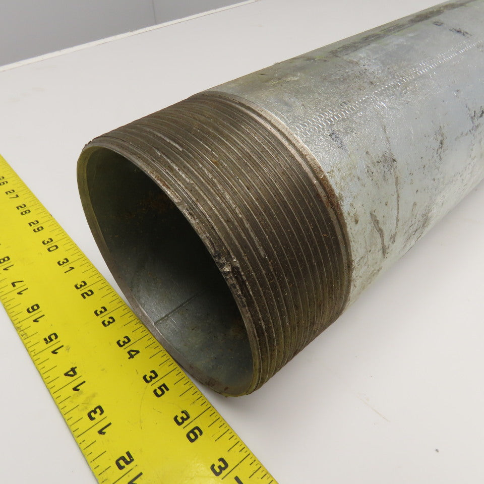 4" NPT Sch. 40 Galvanized Pipe Nipple 40" OAL