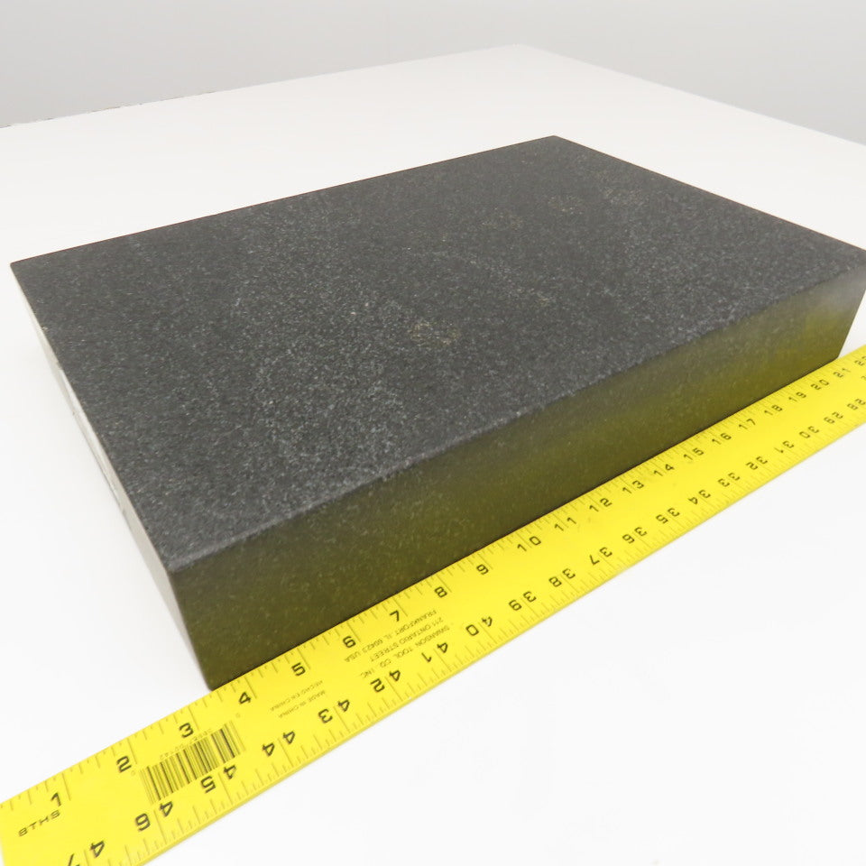 18" x 12" x 3" Thick Black Granite Layout Measurement Surface Plate