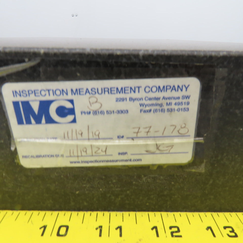 18" x 12" x 3" Thick Black Granite Layout Measurement Surface Plate